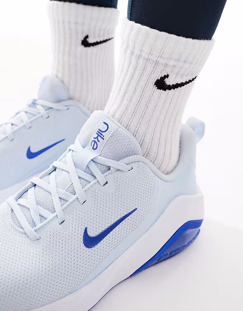 Кроссовки Nike Training Air Zoom Bella 7 синего и белого цвета — фото 3