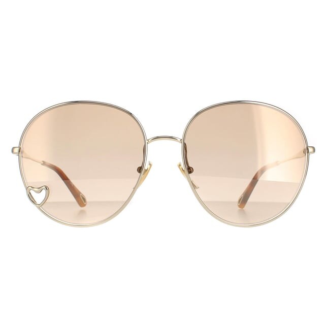 

Зеркало круглое женское коричневое светлое Chloe ch0027s Chloé, желтый