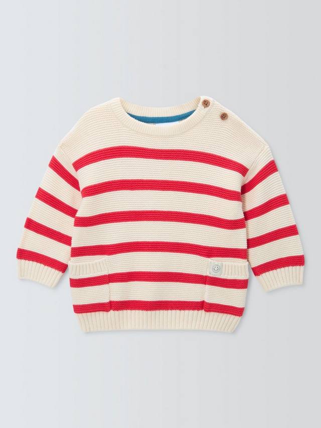 

Детский джемпер в бретонскую полоску John Lewis, Red