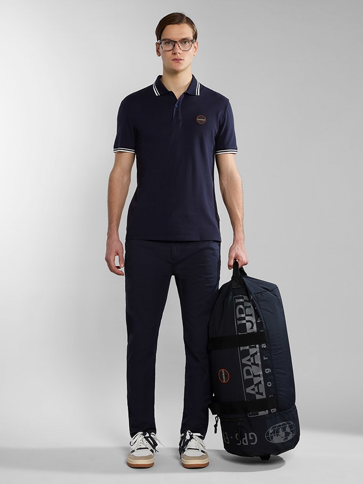 

Поло Napapijri Poloshirt Macas, темно-синий