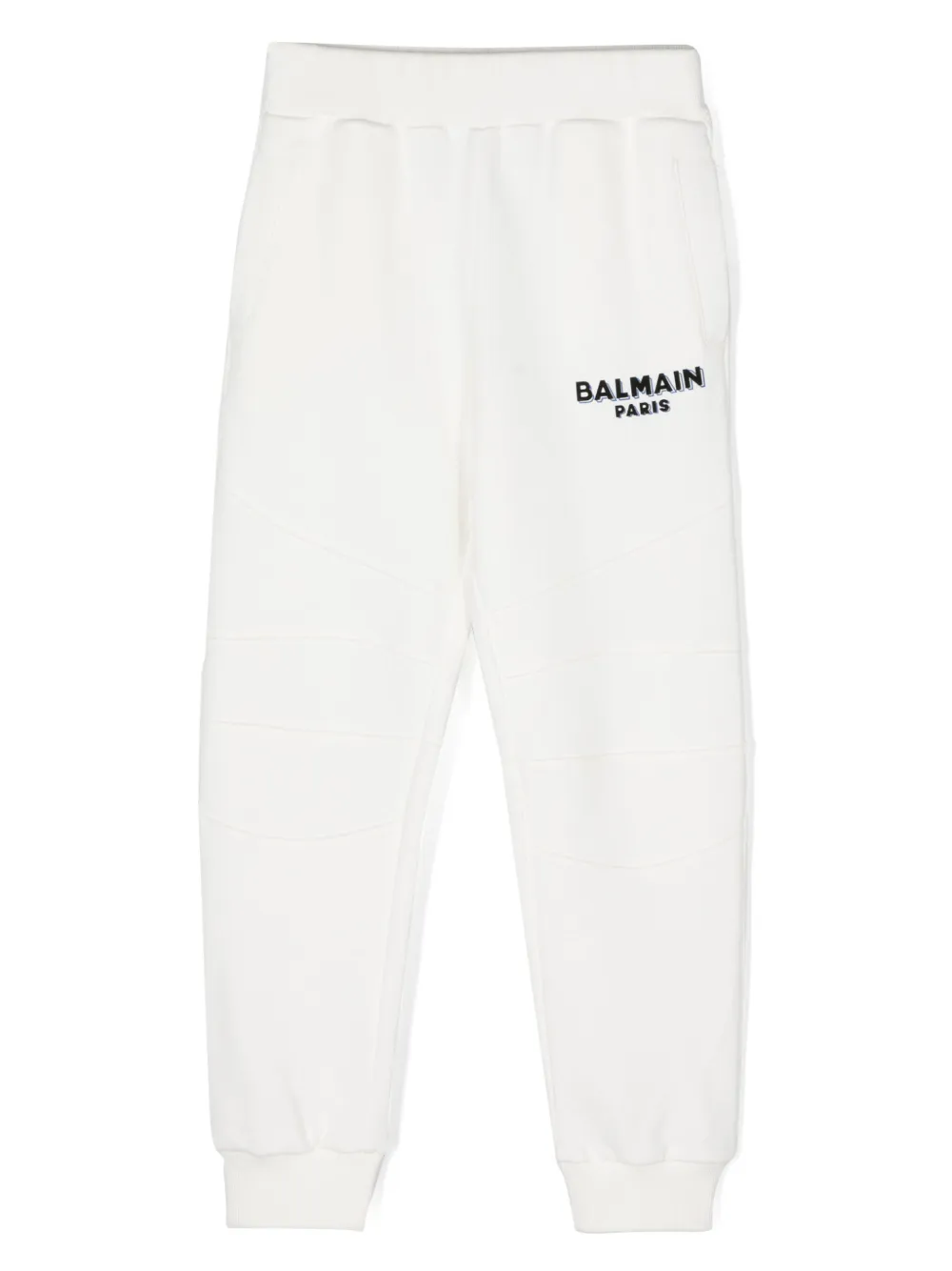 

Спортивные брюки с логотипом Balmain Kids, белый