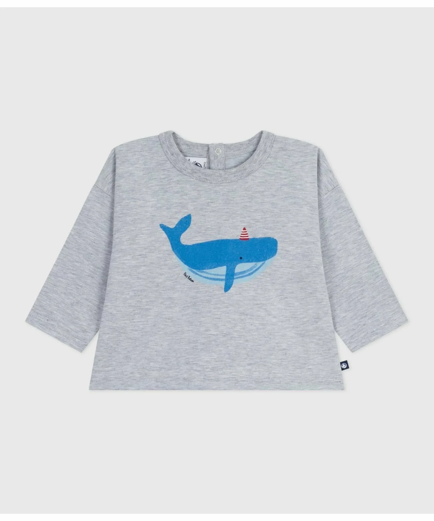 Футболка с длинными рукавами PETIT BATEAU, Gray