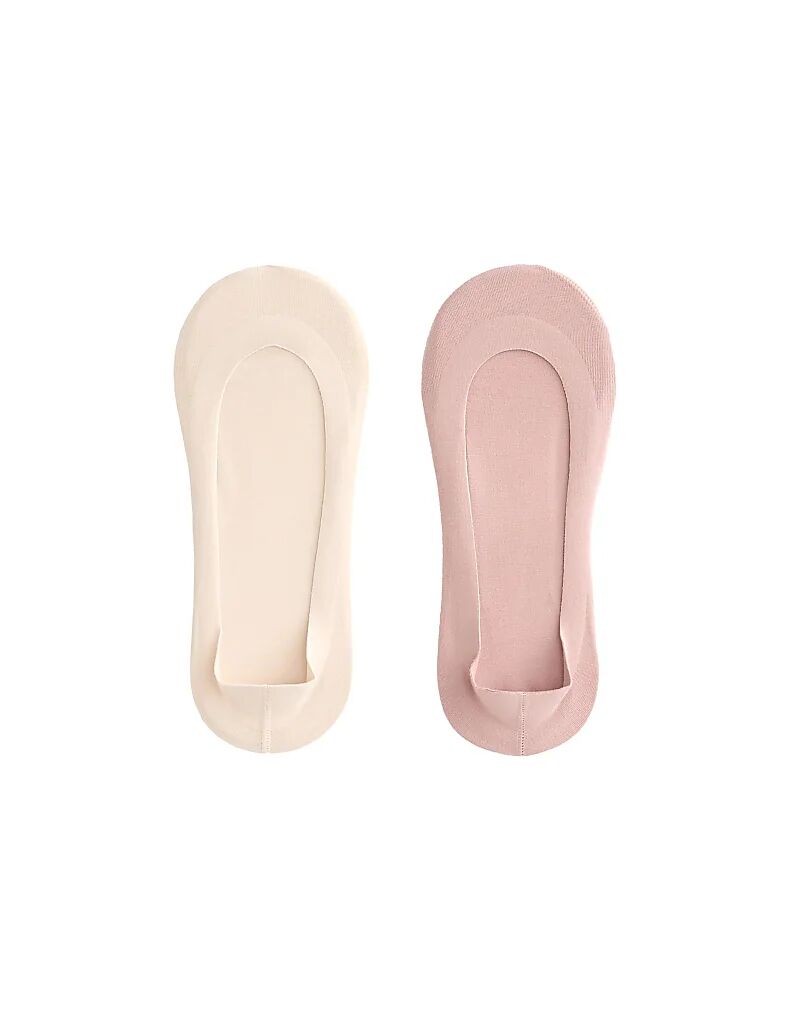 

Oysho 2 Пары носков-невидимок из хлопковой смеси с низким вырезом в гипсе