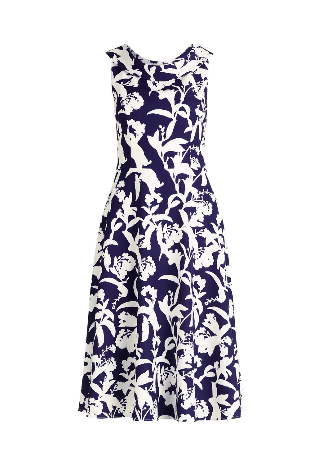 

Коктейльное платье с цветочным принтом Vera Mont, цвет Dark Blue White