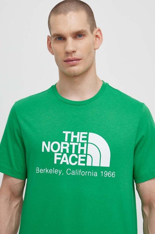 

Футболка M Berkeley California S/S из хлопка The North Face, зеленый