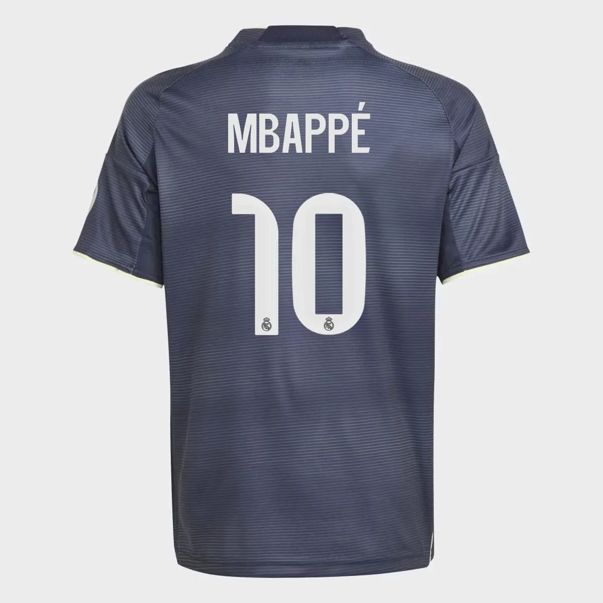 

Детская футболка второго комплекта Real Madrid CF 2025-2026 Мбаппе 10 adidas, голубой