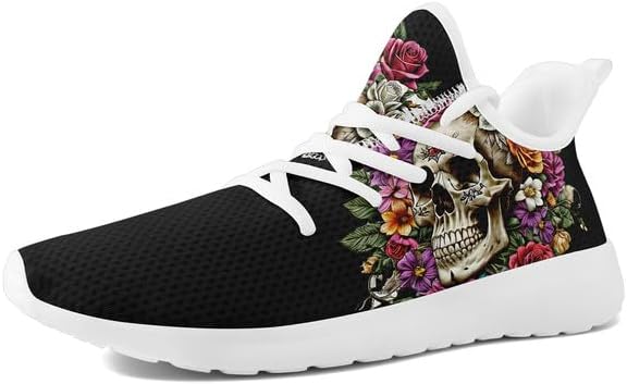 

Кроссовки AWSOLE Fashion с черепом для мужчин и женщин, стильные унисекс, шнуровка, комфортные, дышащие, легкие, готические, белый/черный/розовый/бежевый