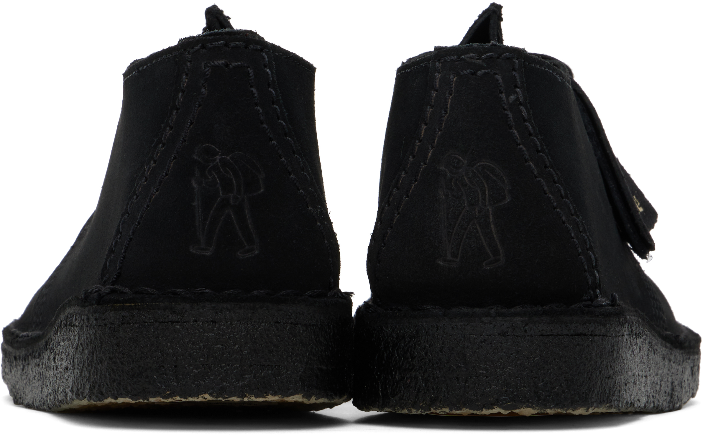 Дерби Black Desert Trek Clarks Originals, Black suede — фото 2