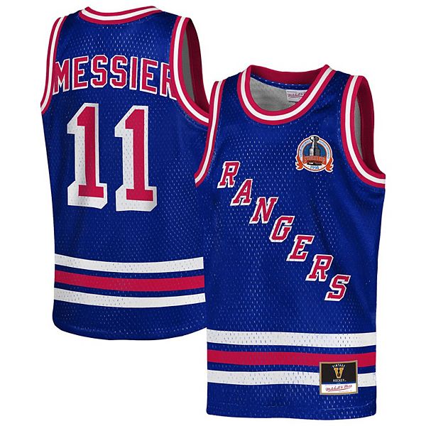 Футболка Youth Mark Messier New York Rangers Maxxed Out Mitchell & Ness — фото 2