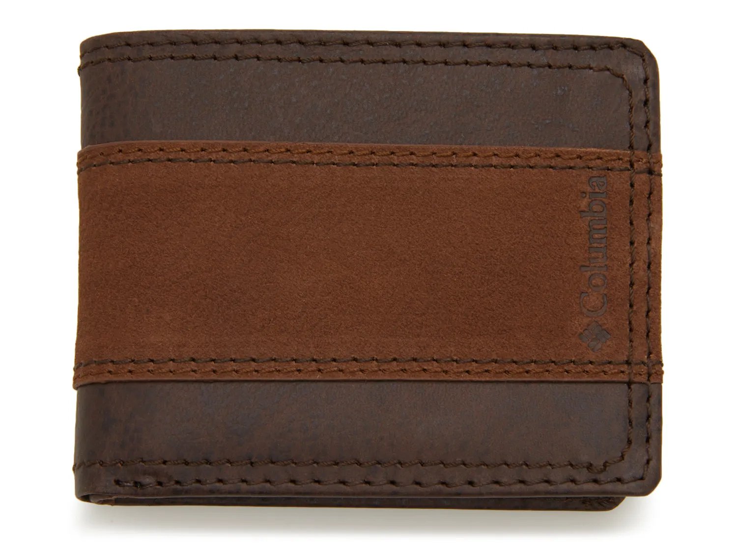 

Кошелек Columbia Two-Toned Leather Bifold Wallet, темно-коричневый