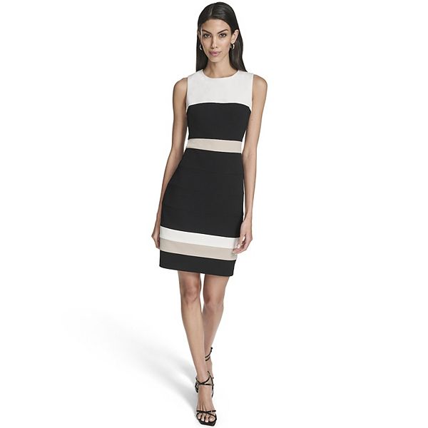 

Женское платье-футляр без рукавов с цветными блоками Andrew Marc