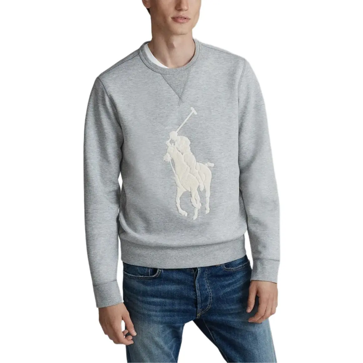 Polo Ralph Lauren Свитшот FW23 мужской серый — фото 4