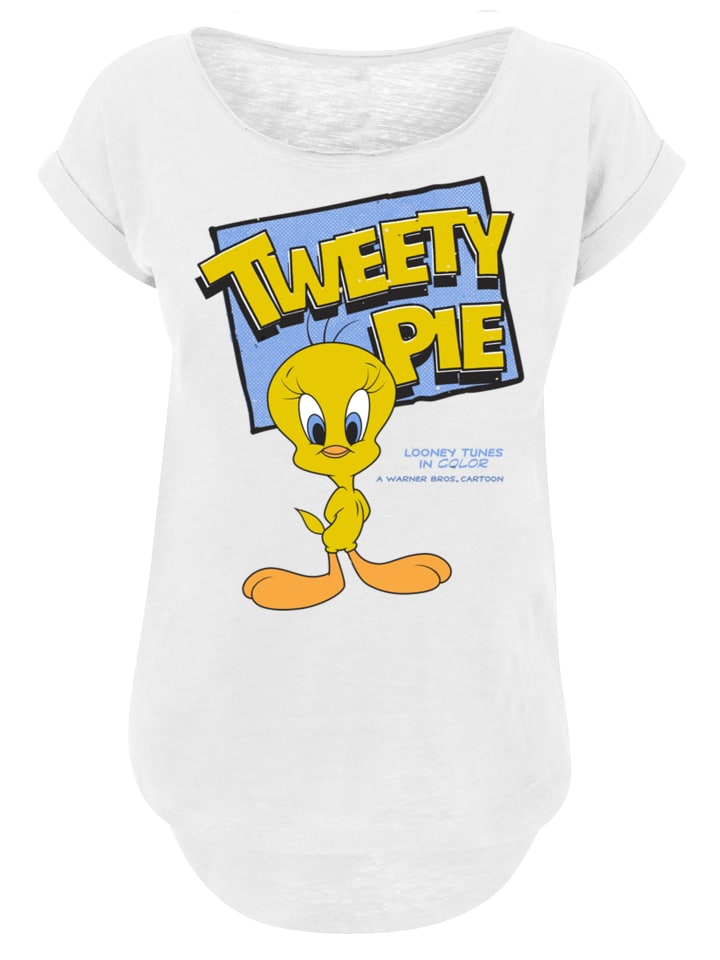 

Удлиненная футболка Looney Tunes Classic Tweety Pie белого цвета F4NT4STIC, Белый, Удлиненная футболка Looney Tunes Classic Tweety Pie белого цвета F4NT4STIC