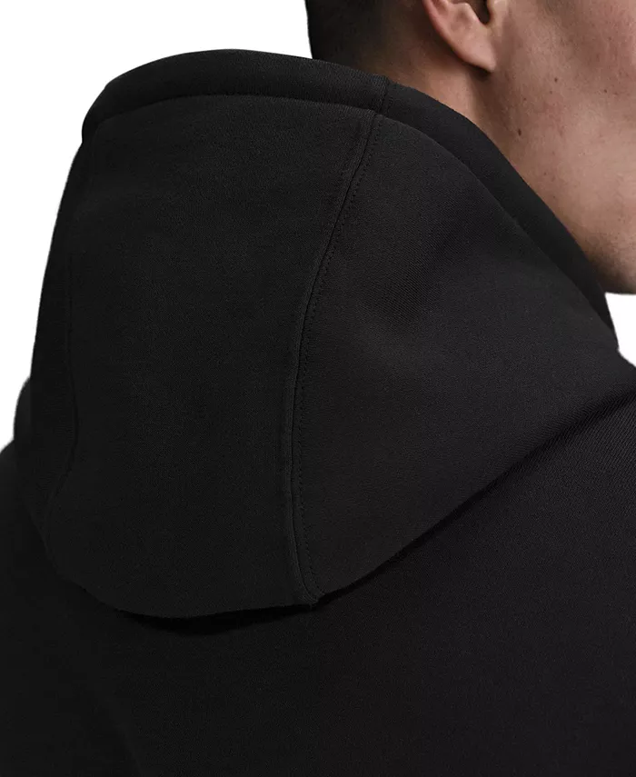 Мужской худи Club Fleece стандартного кроя с логотипом Nike, черный — фото 3