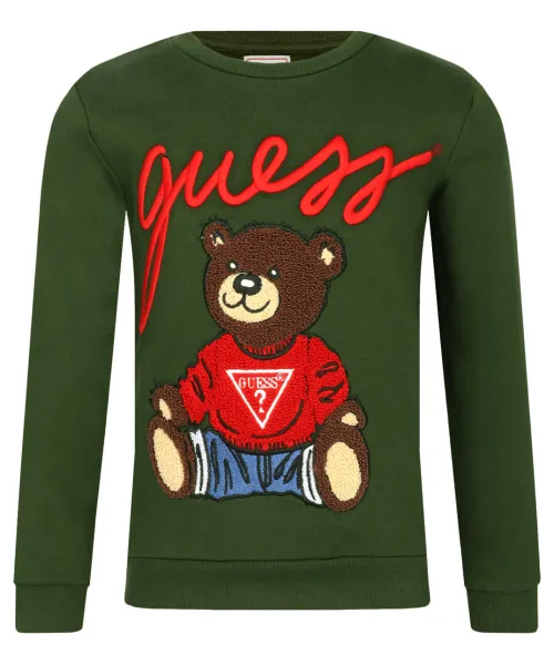 

Толстовка Regular fit Guess, зеленый