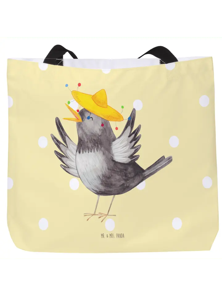 

Шоппер Mr. & Mrs. Panda, желтый пастельный
