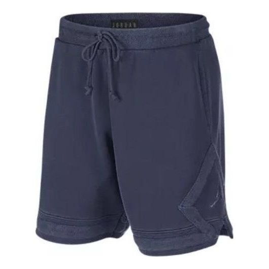 

Шорты Men's Air Jordan Solid Color Stripe Side Logo Printing Lacing Breathable Shorts Blue 939961-451