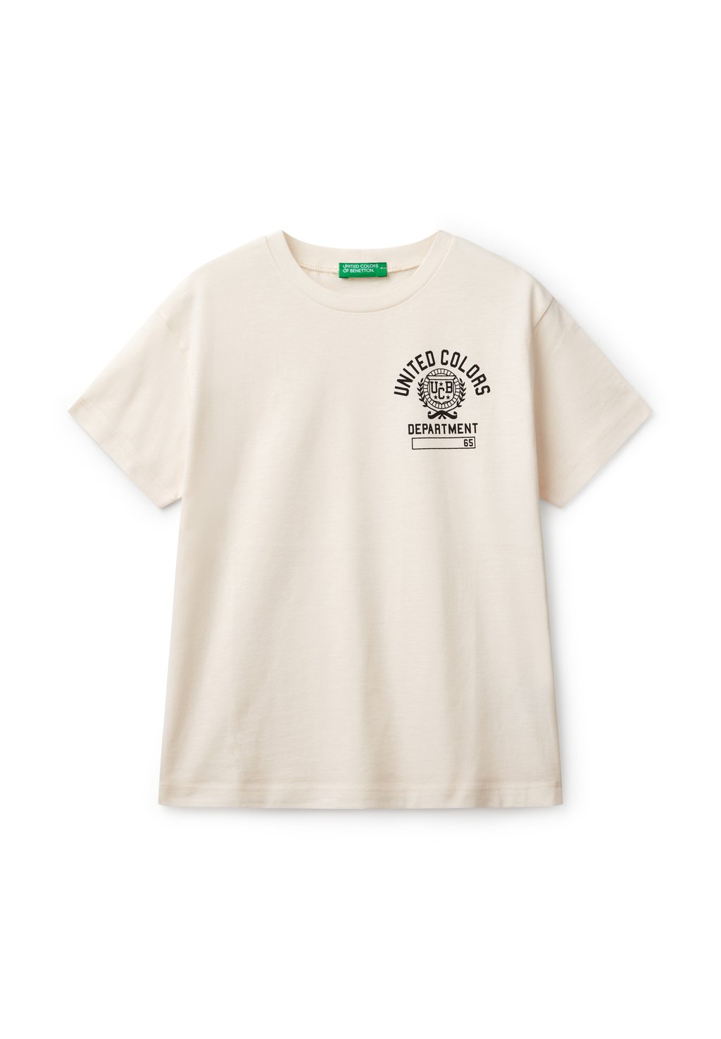 

Футболка с принтом SHORT SLEEVE United Colors of Benetton, белый