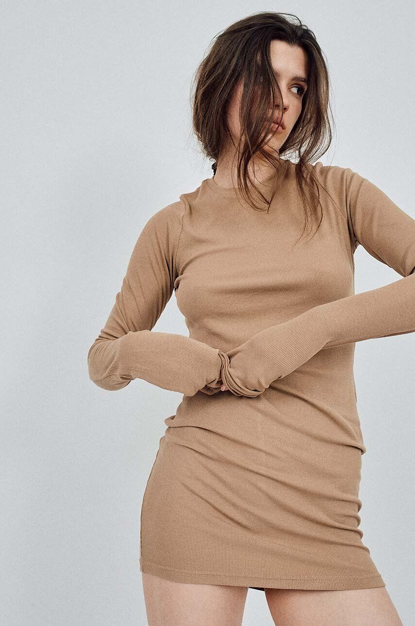 

МУУВ. Платье LIGHT RIB Muuv., коричневый