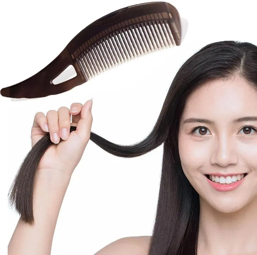 Массажная расческа для детоксикации кожи головы, коричневая Generisch, Brown — фото 3