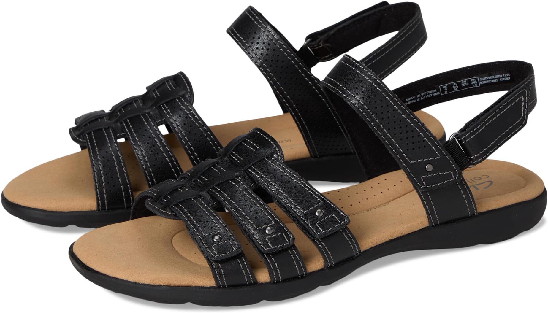 Сандалии Clarks Women's Elizabelle Kay, Black Leather