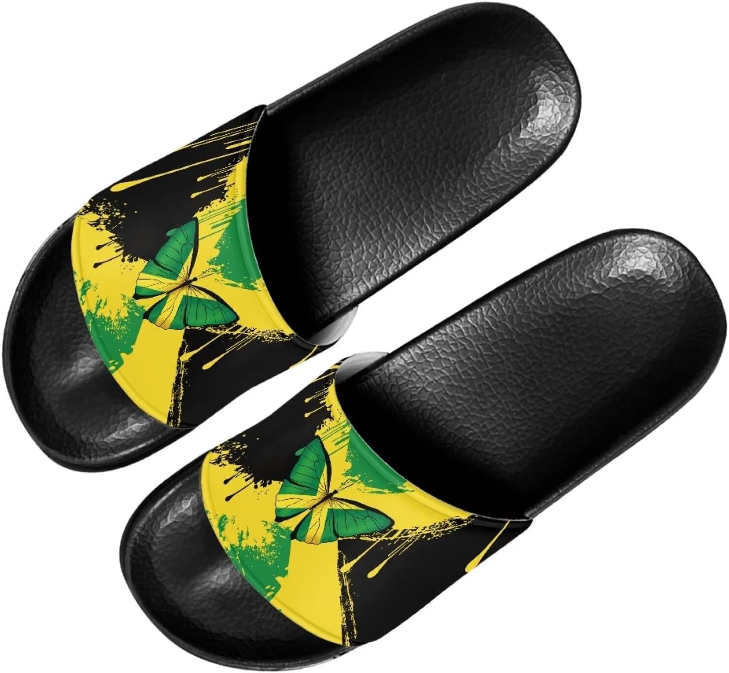 

Шлепанцы Cugasmaru для женщин и мужчин с оригинальным рисунком, открытым носком, мягкой подошвой, удобные домашние и для душа, Jamaica Flag