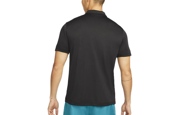 Футболка men's solid color buckle short sleeve polo black polo shirt Nike, мультиколор — фото 2