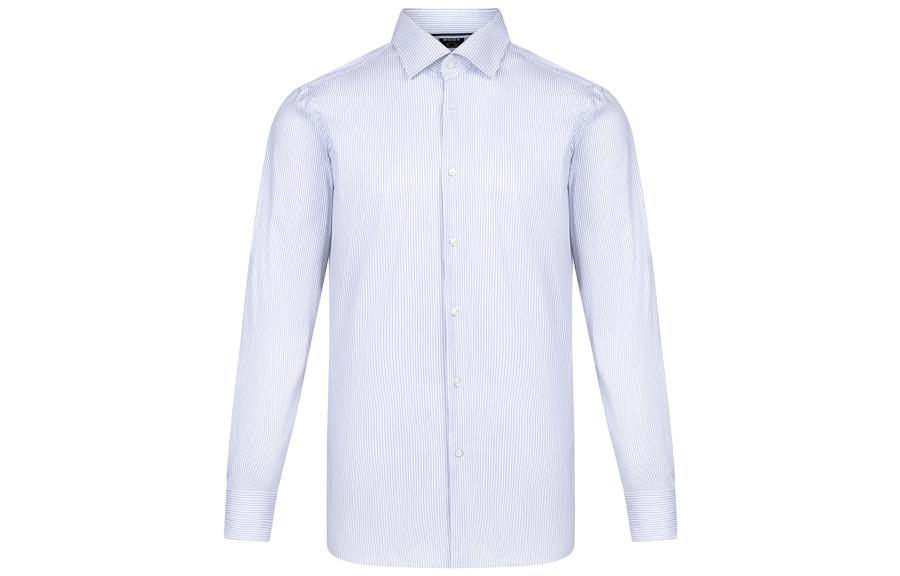 

Hugo Boss Мужская рубашка с белыми лацканами, средней высоты