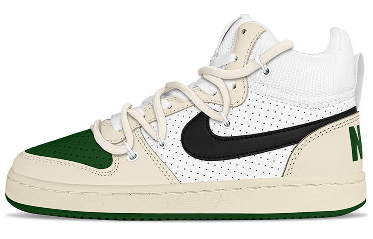 

Кроссовки Nike Court Borough Series Skateboarding Shoes Men Mid-top Beige, зеленый