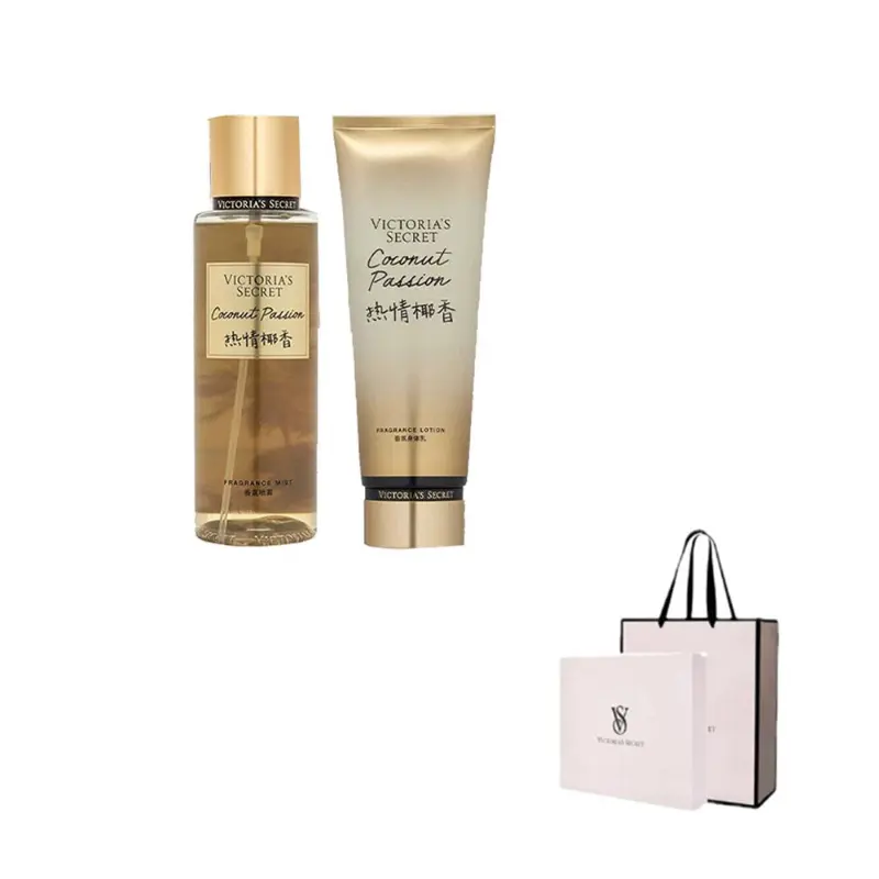 

Velvet Petals увлажняющий набор для ухода 250мл+236мл Victoria's Secret, Two-Piece Set: Passionate Coconut Scent Spray 250ml+Passionate Coconut Scent Body Lotion 236ml