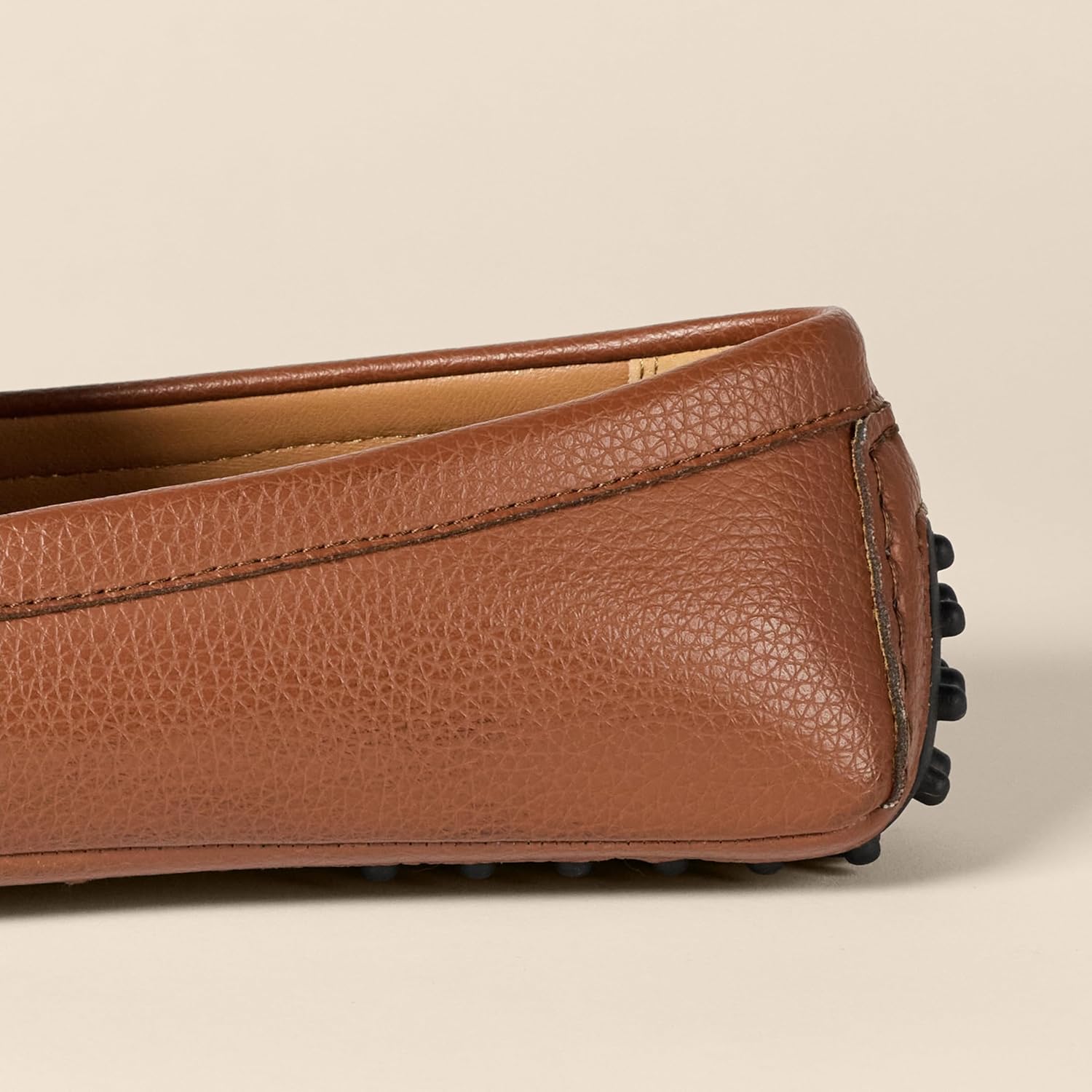 Мужские повседневные мокасины для вождения Amazon Essentials слипоны, Tan Faux Leather — фото 4