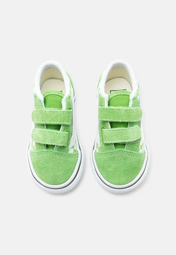 Детские туфли в стиле олдскул Vans, Lime Burst — фото 4