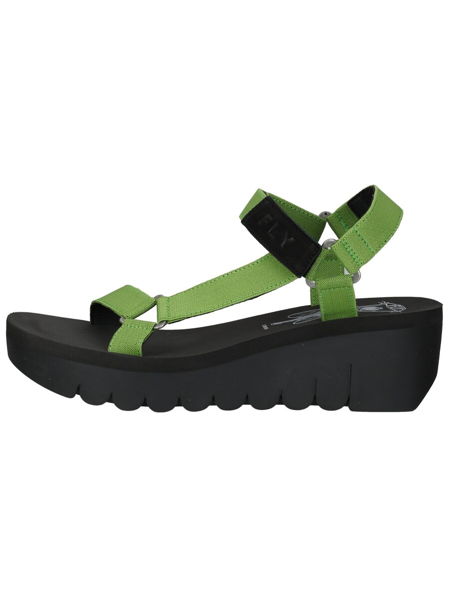 Босоножки на высоком каблуке FLY LONDON Strap Sandals, зеленый — фото 2