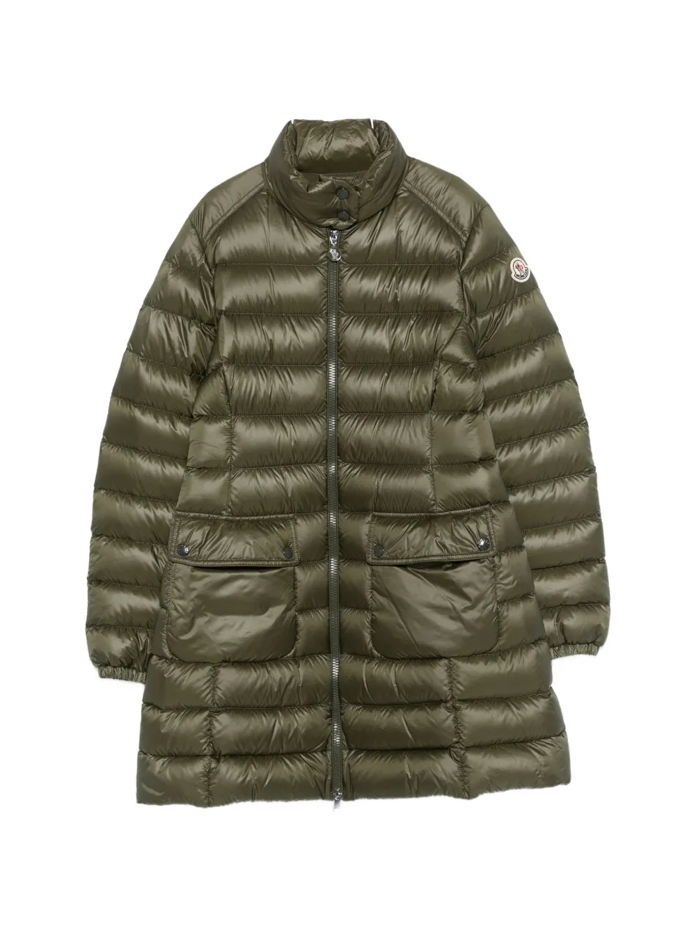 

Стеганое пальто с двумя карманами Moncler, зеленый