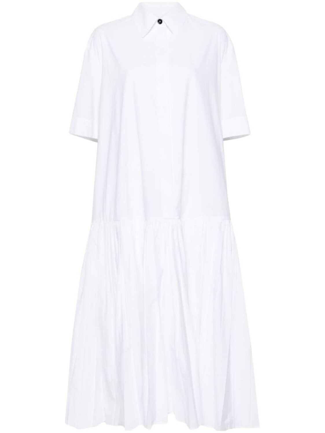

Jil Sander платье-рубашка с заниженной талией, белый