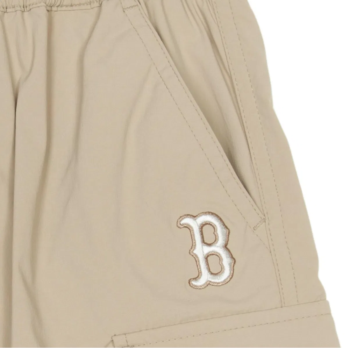 Шорты детские Boston Red So FW24, на возраст 3-7 лет, бежевые MLB KIDS, Beige — фото 3