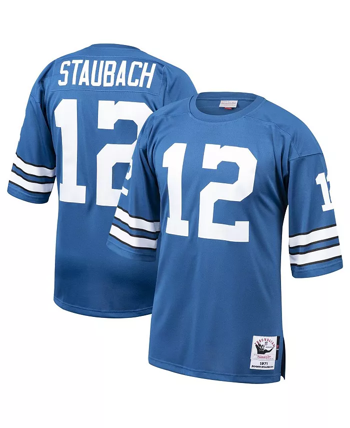 

Мужская аутентичная футболка Roger Staubach в цвете Navy, Dallas Cowboys, 1971 год Mitchell & Ness