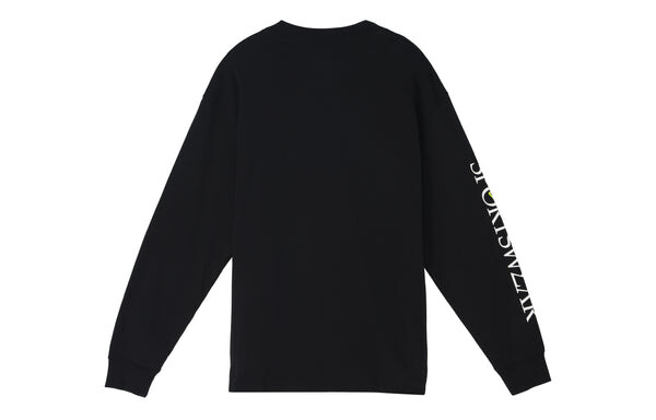 Толстовка Nike Sportswear Printing Knit Round Neck Sports Black, черный — фото 2