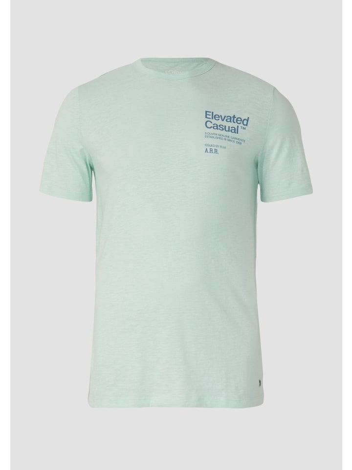 

s.Oliver Футболка 61D2 светло-бирюзового цвета, Зеленый, s.Oliver Футболка 61D2 светло-бирюзового цвета