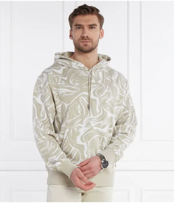 Толстовка We_Ocean regular fit Boss Orange, бежевый — фото 3