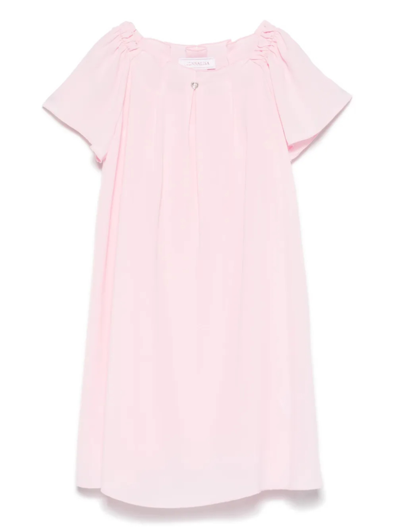 

Платье Monnalisa со складками, розовый