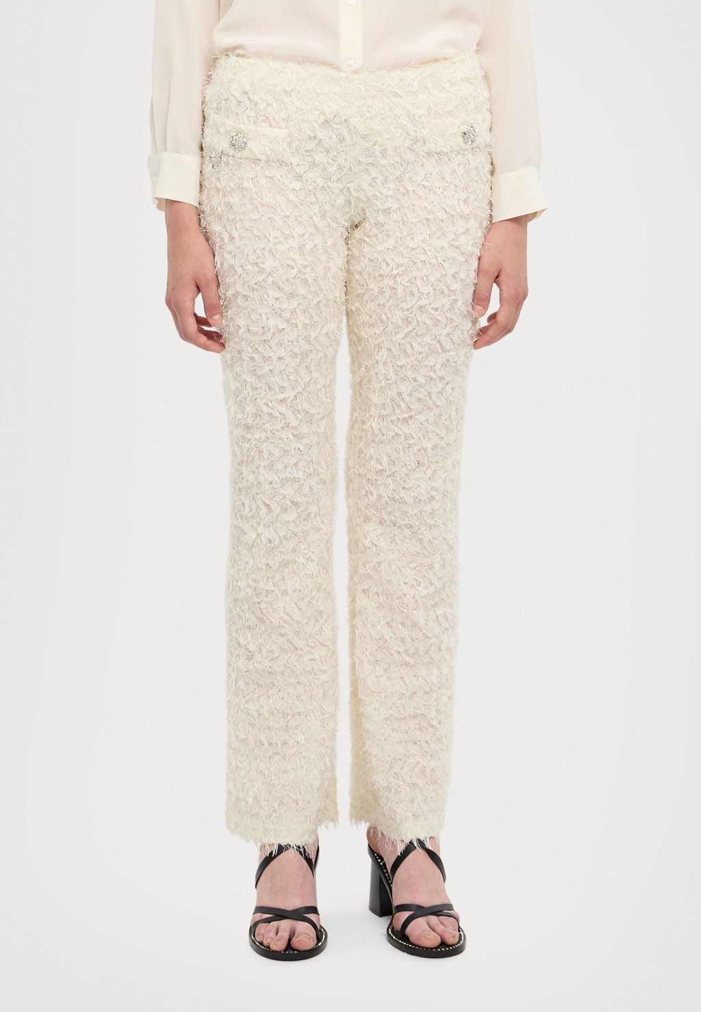 

Брюки EXCLUSIVE THEA TROUSERS Ida Sjöstedt, молочный