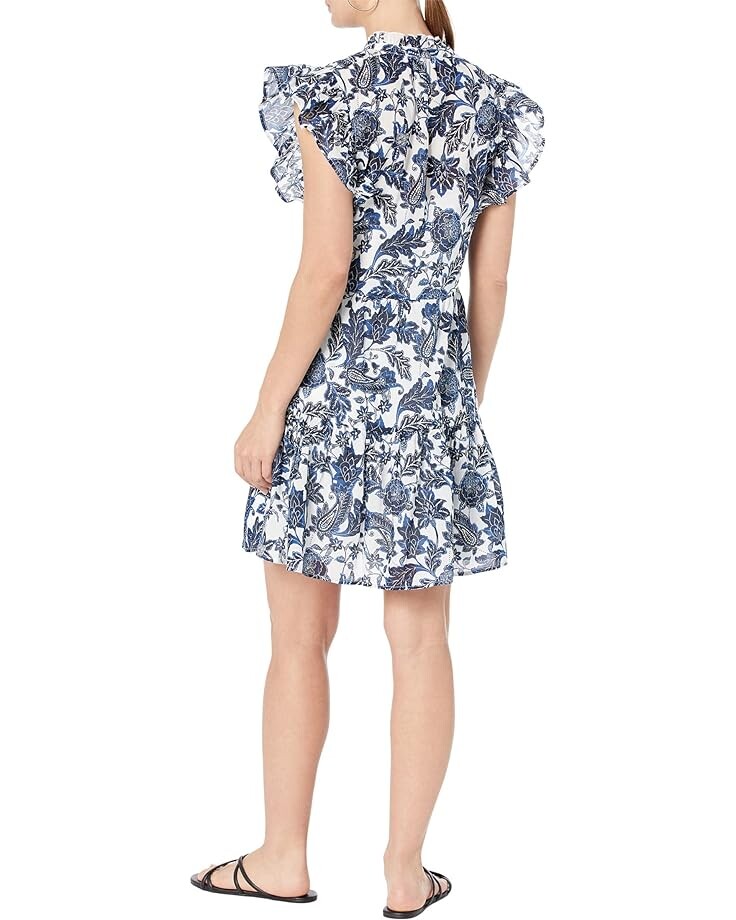 

Платье Tommy Hilfiger Floral Flutter Sleeve A-Line Dress, цвет Sky Captain Multi