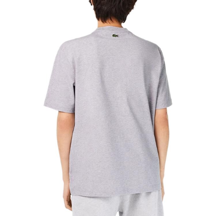 Футболка Lacoste, мужская, спортивно-повседневная, серый — фото 3