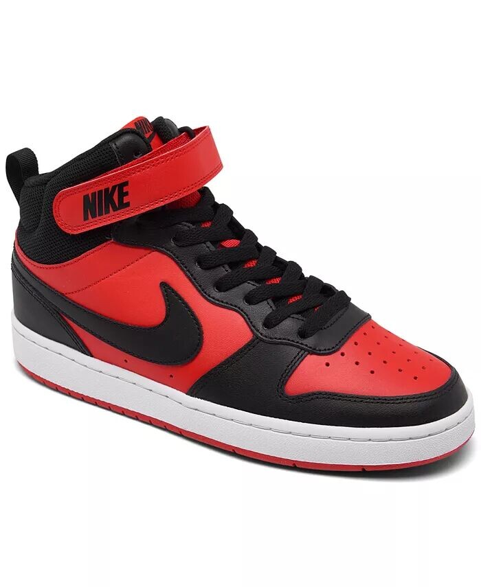 

Повседневные кроссовки Big Kids Court Borough Mid 2 с регулируемым ремешком от Finish Line Nike, мультиколор