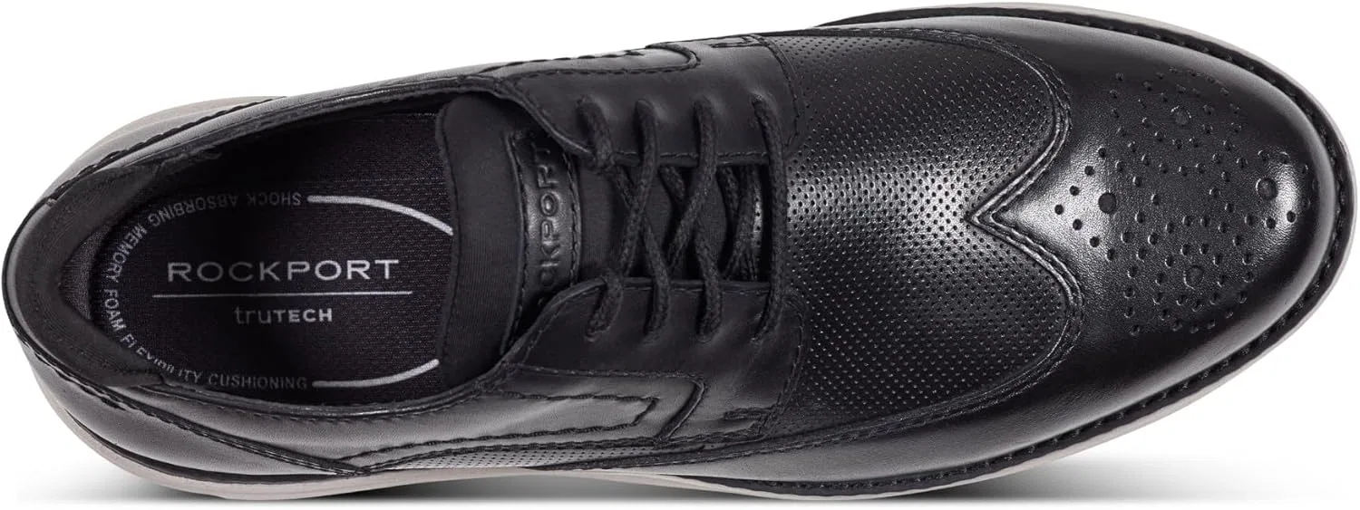 Мужские оксфорды Rockport Coltin, Black Leather — фото 4