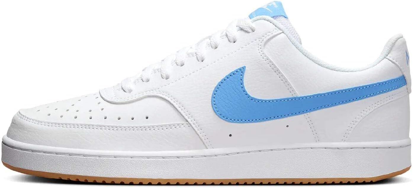 

Кроссовки мужские со шнурками NIKE Court Vision LO NN Gum, White University Blue Gum Yell