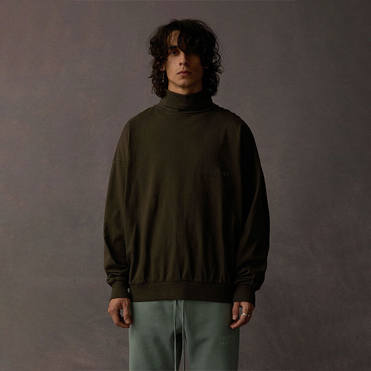 SS23 Толстовка мужская Off Black Fear Of God Essentials, черный — фото 3