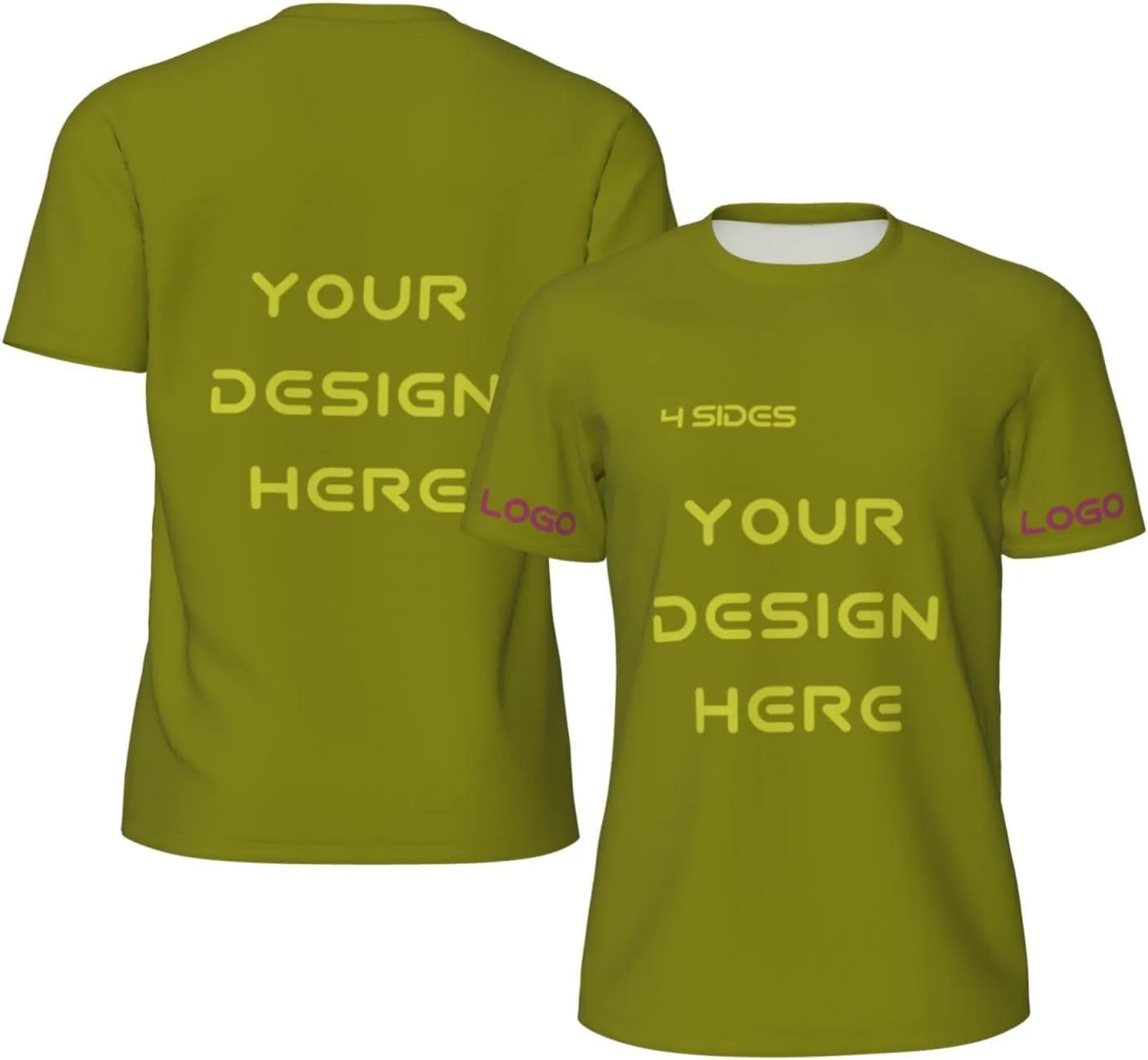 

Футболка Custom с логотипом и текстом на 4 сторонах