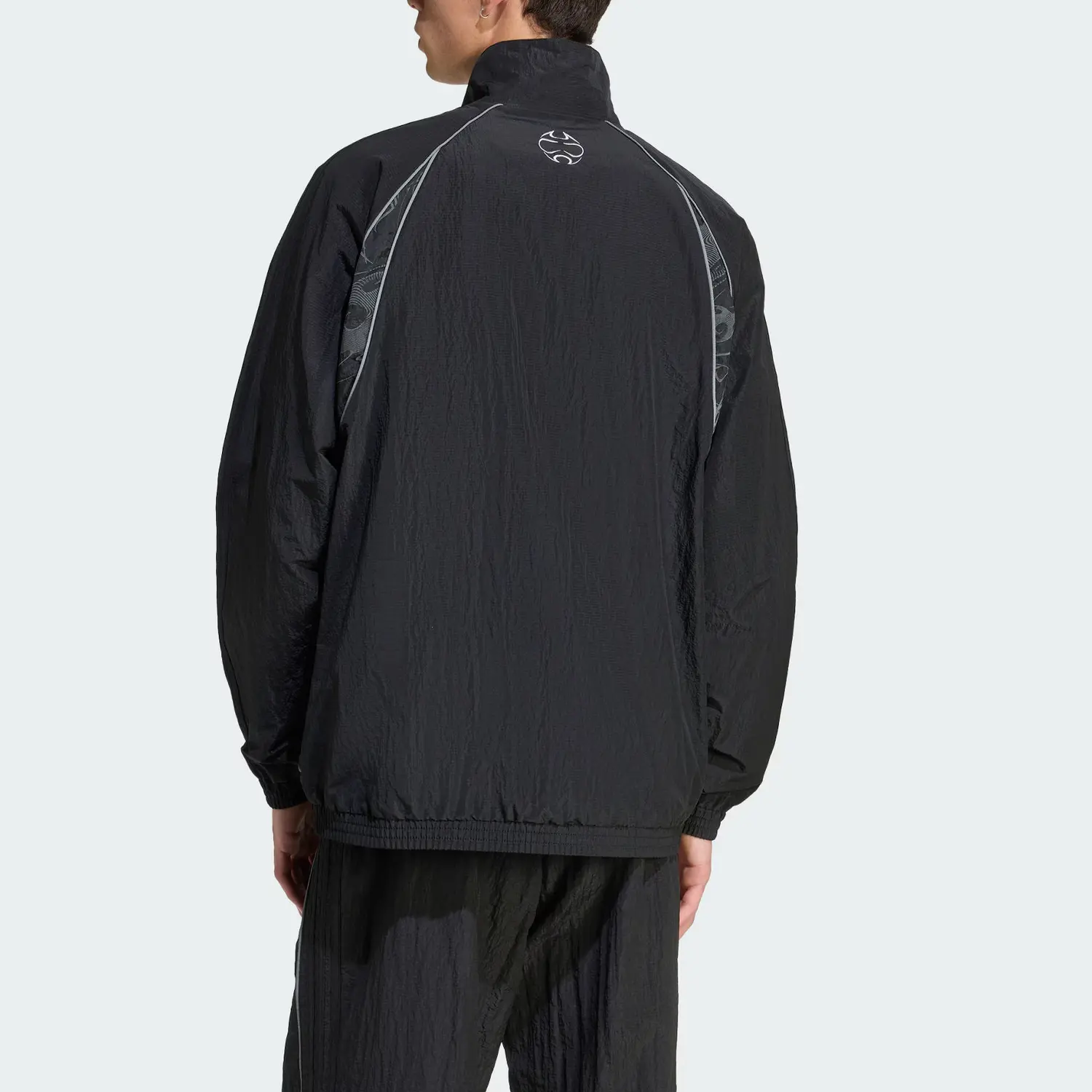 Adidas Вышитая куртка с графическими вставками, Black — фото 3